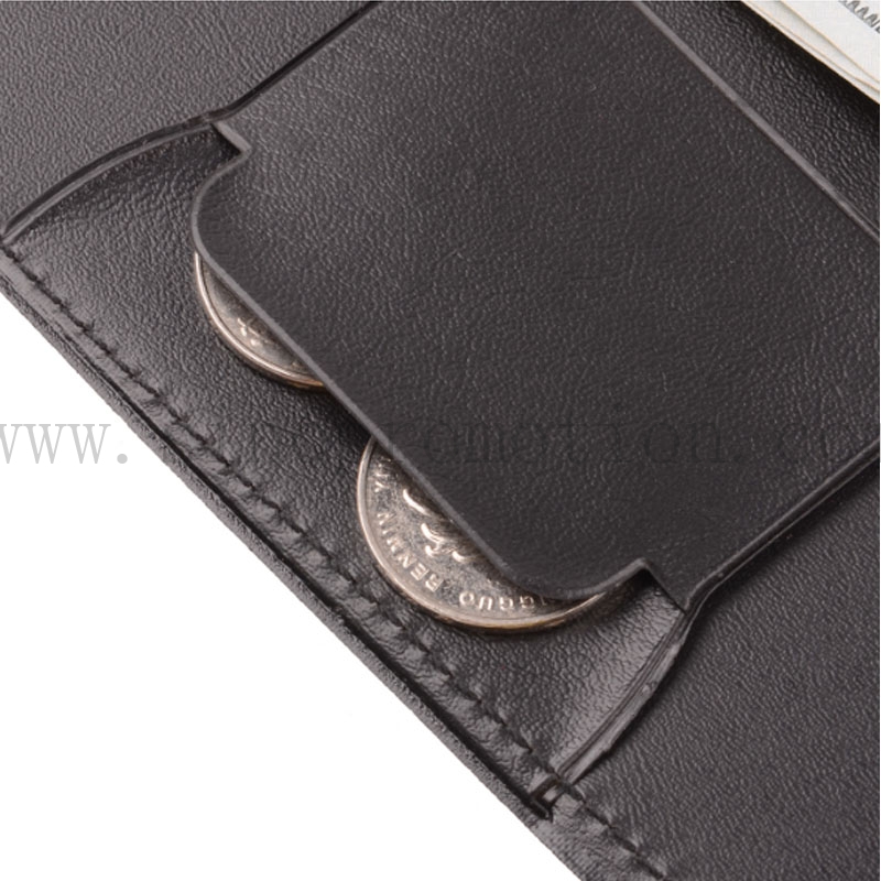 Cash envelope,leather folder for cash,open check folder with bill