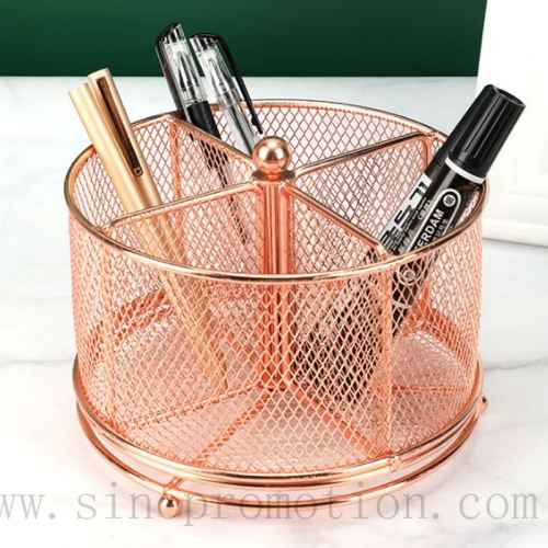rose gold pen holder,rose gold pencil cup,rose gold pen holder for desk