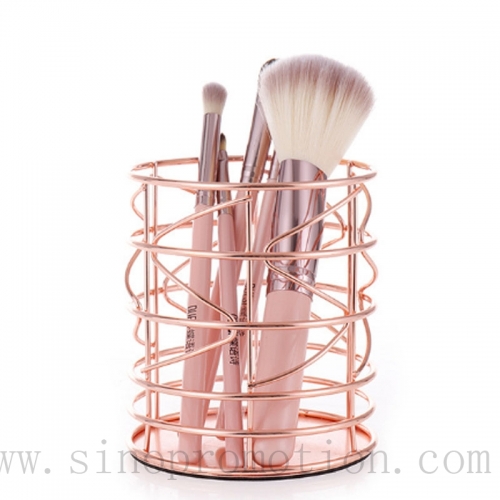 Rose gold holder,makeup brush organizer,brush holder,makeup brush cup,makeup brush holder cup
